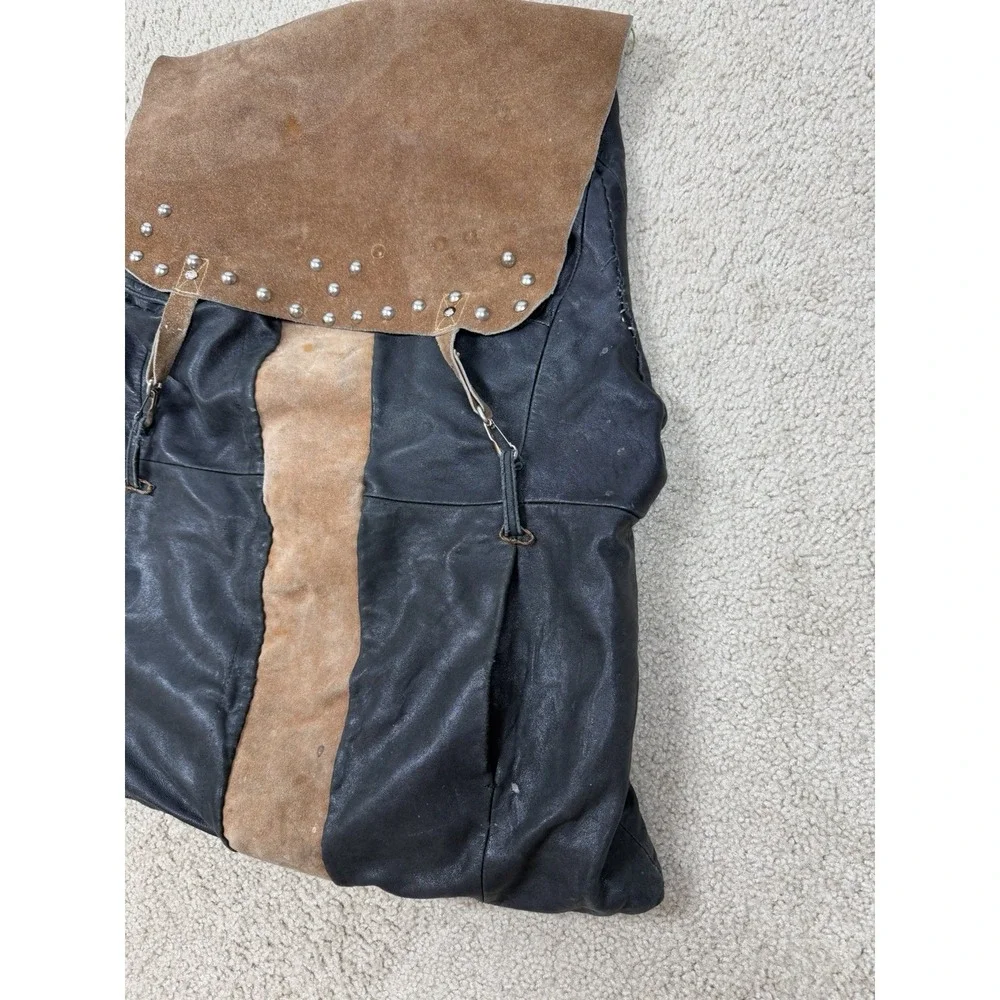 Upcycled Leather Backpack Handmade Rustic Vintage Rucksack Boho Distressed